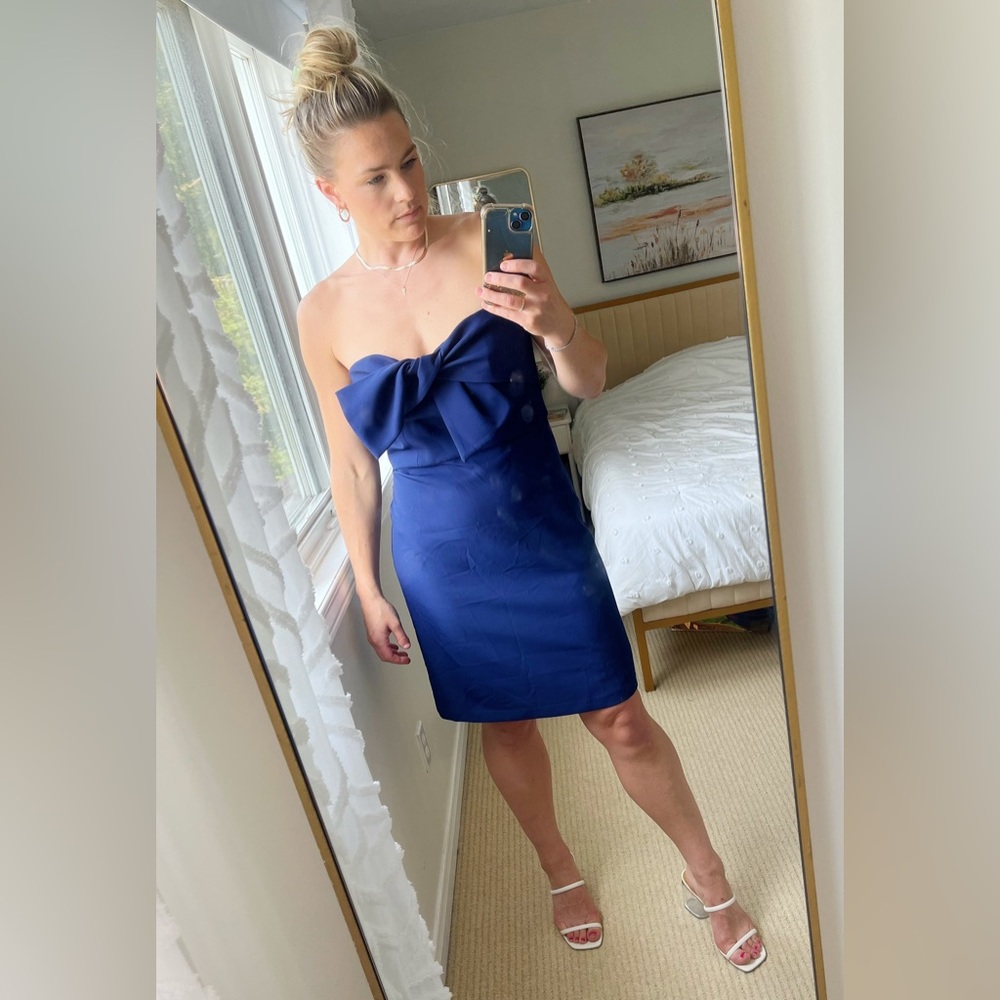 Sam Edelman Strapless Navy Blue Mini Dress
